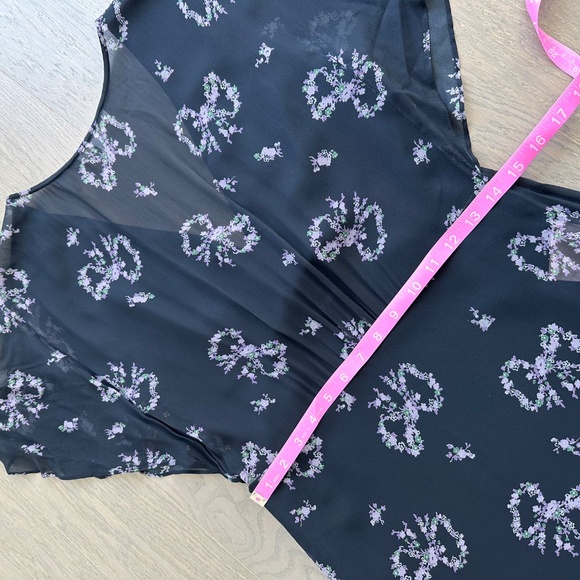 LoveShackFancy Kover Navy Midnight Blue Bow Print Dress - Size 8 - EUC - Picture 9 of 12